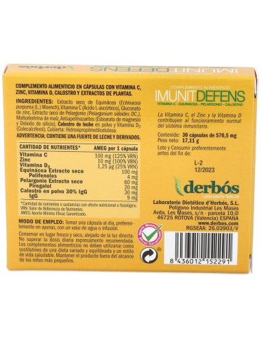 Imunit Defens 30Cap. de Derbos