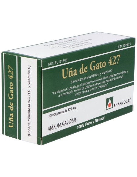 Uña De Gato 427 100Cap. de Fharmocat