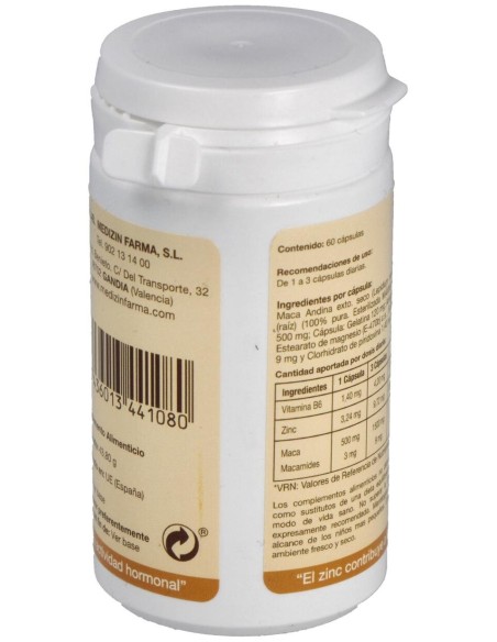 Maca Andina 100% Pura 60 Cap. de Fharmocat