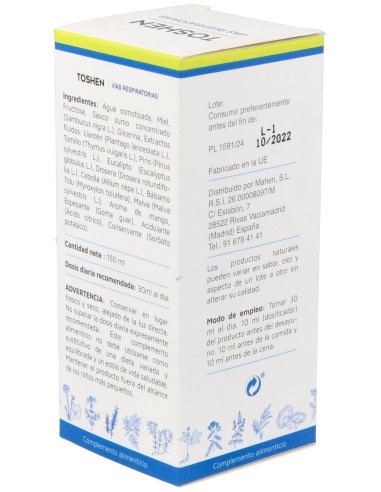 Toshen 150Ml. de Mahen