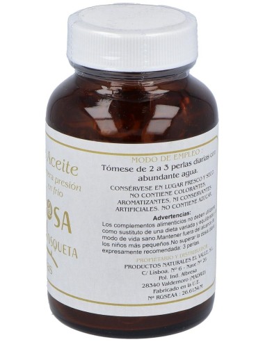 Rosa Mosqueta 500Mg. 100Perlas de El Valle