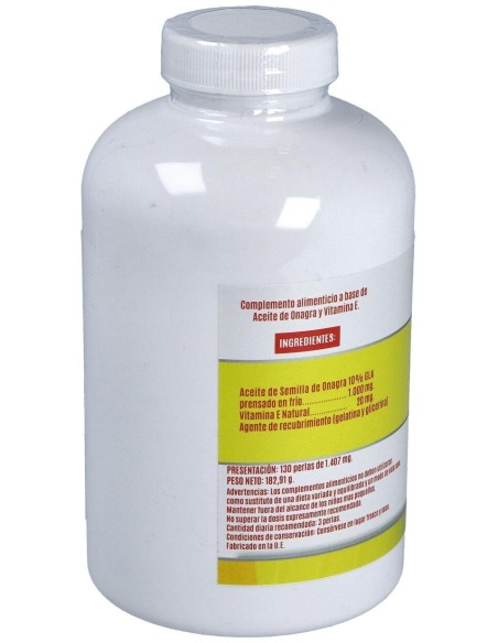 Aceite De Onagra 1000Mg. 130Perlas de El Valle