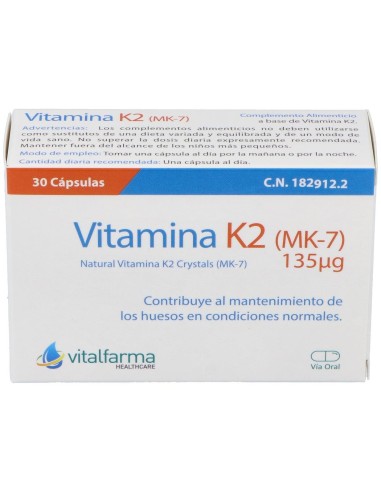 Vitamina K2-7 30Comp. de Vitalfarma