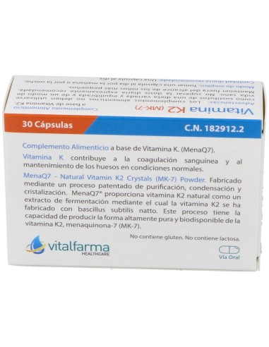 Vitamina K2-7 30Comp. de Vitalfarma