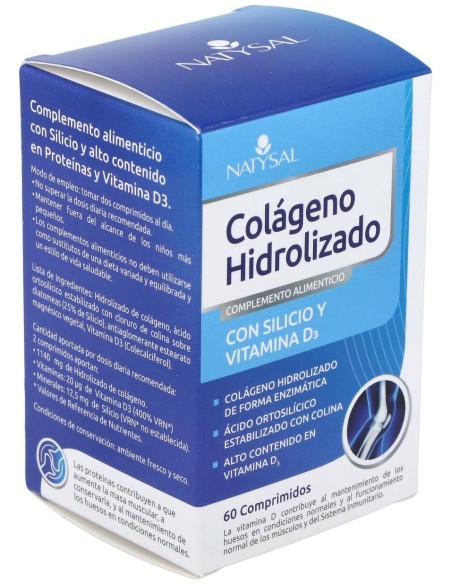 Colageno Hidrolizado Con Silicio Y Vit. D3   60 Comp. de Natysal