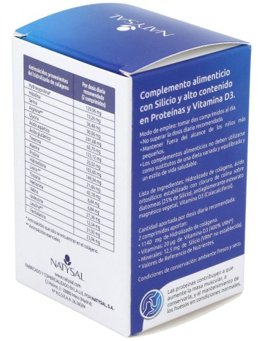 Colageno Hidrolizado Con Silicio Y Vit. D3 60Comp. de Natysal