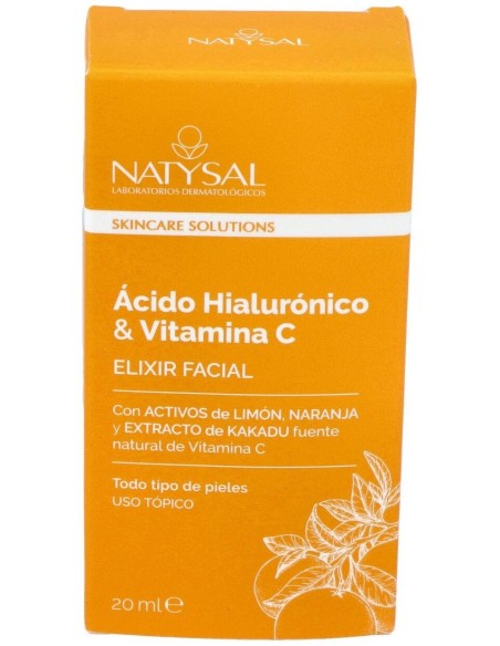Elixir Facial Acido Hialuronico Y Vitamina C 20Ml. de Natysal