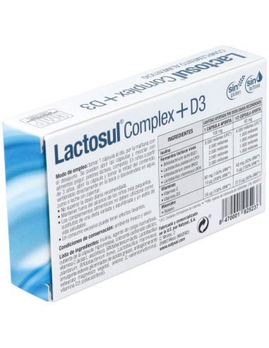 Lactosul Complex + D3 20 Cáps. de Natysal