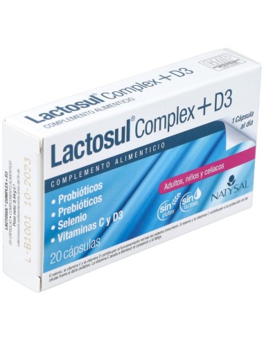 Lactosul Complex + D3 20 Cáps. de Natysal