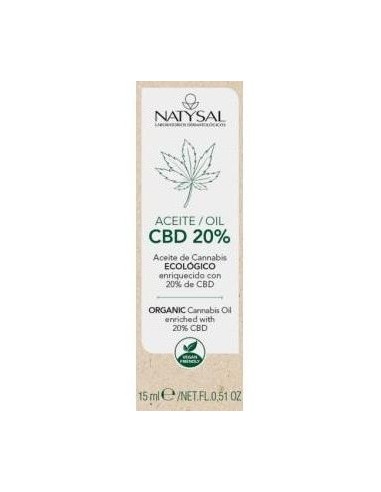 Aceite De Cannabis Ecológico Con 20% De Cbd 15 ml. de Natysal