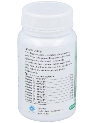 Vitamina B Complex 60Cap. de Espadiet