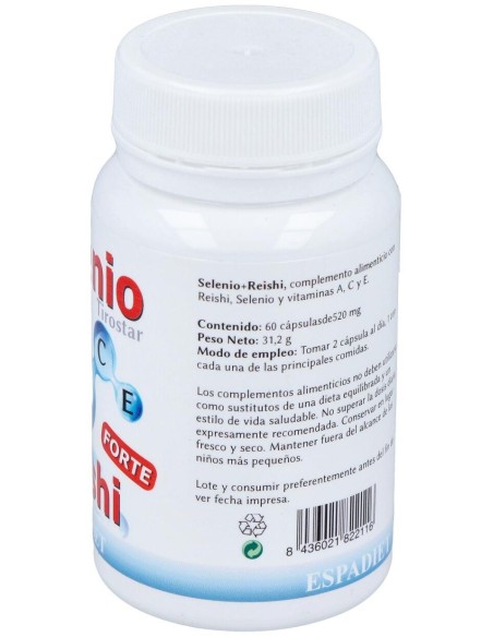 Selenio + Reishi 60 Cáp. de Espadiet