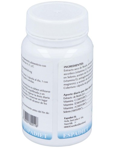 Selenio + Reishi 60 Cáp. de Espadiet