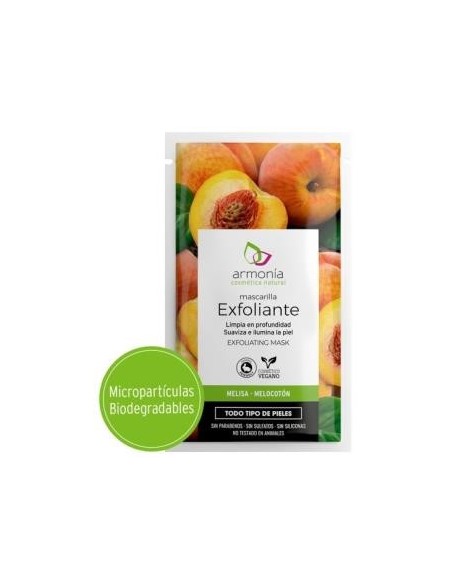 MAscarilla Exfoliante Melisa y Melocoton de Armonia