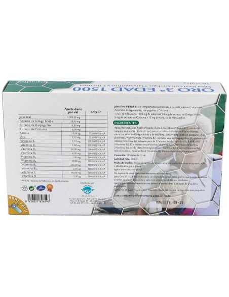 Jalea Plus 60 Oro (3ª Edad) 20Amp. de Espadiet