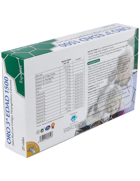 Jalea 3ª Edad 1500 Forte 20 Vial. de Espadiet