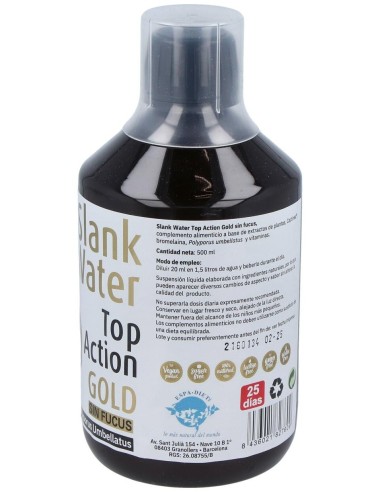 Slank Water Top Action Gold Sin Fucus 500Ml. de Espadiet
