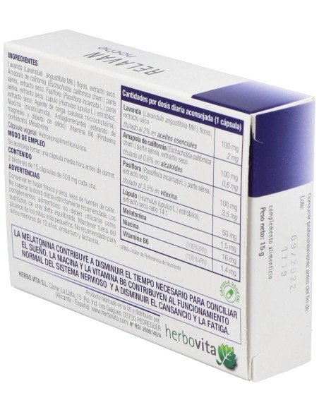Relavan Noche 30Cap. de Herbovita