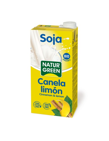 Naturgreen Bebida Soja Canela Limon 1 Litro de Naturgreen