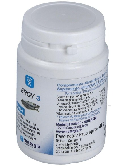 Ergy 3 60Perlas de Nutergia