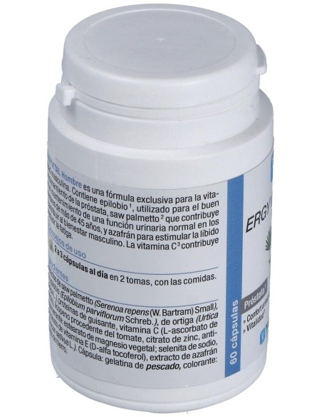 Ergyvital Hombre 60Cap. de Nutergia