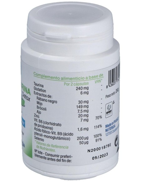 Ergytaurina Detox 60Cap. de Nutergia