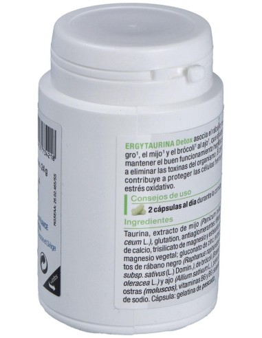 Ergytaurina Detox 60Cap. de Nutergia