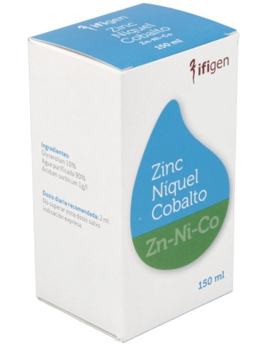 Zinc-Niquel-Cobalto (Zn-Ni-Co) Oligoelemento 150Ml de Ifigen
