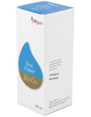 Zinc-Cobre (Zn-Cu) Oligoelementos 150Ml. de Ifigen