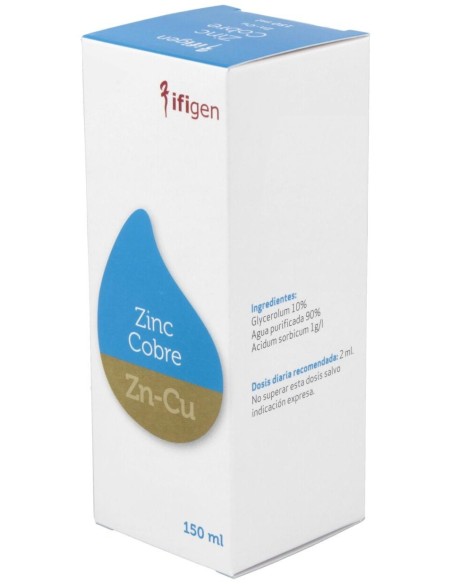 Zinc-Cobre (Zn-Cu) Oligoelementos 150Ml. de Ifigen