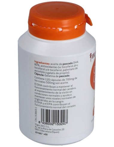 Oligen Dha 80% Tg Enzimatico 120Cap. de Ifigen
