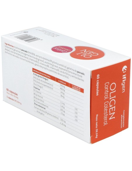 Oligen Control Colesterol 60 Cápsulas  Ifigen