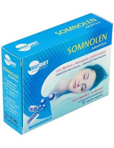 Somnolen Amapola 30Caps. de Waydiet Natural Products