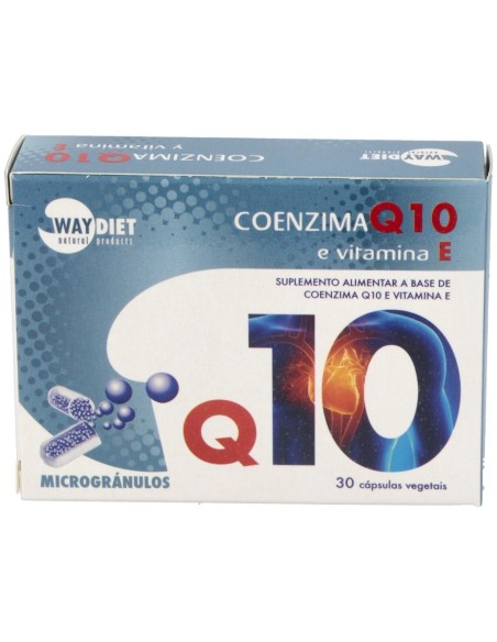 Q10 + Vit E 30Caps. de Waydiet Natural Products