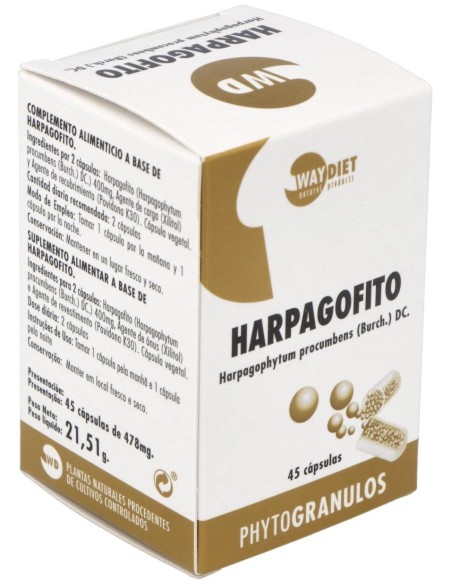 Harpagofito Phytogranulos 45Caps. de Waydiet Natural Products