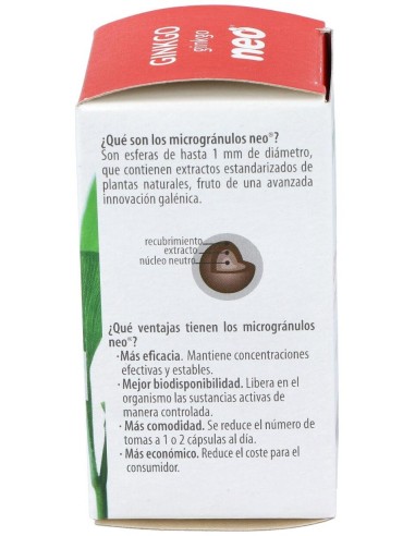 Ginkgo Biloba Microgranulos Neo 45Cap. de Neo