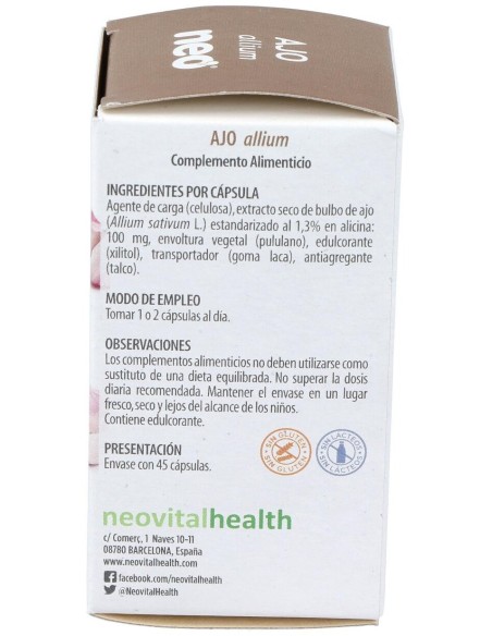 Ajo Microgranulos Neo 45Cap. de Neo