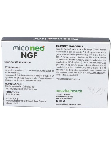Mico Neo Ngf 60Cap. de Neo