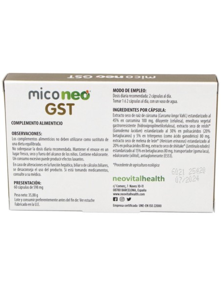 Mico Neo Gst 60Cap. de Neo