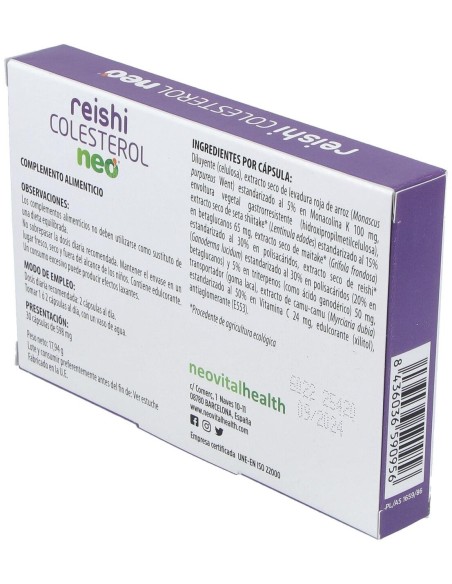 Reishi Colesterol Neo 30Cap. de Neo