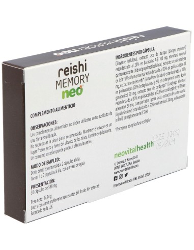 Reishi Memory Neo 30Cap. de Neo