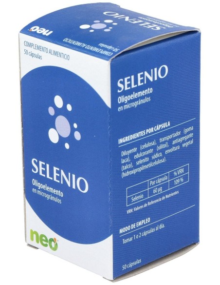 Selenio Microgranulos Neo 50Cap. de Neo