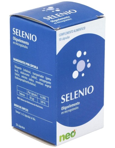 Selenio Microgranulos Neo 50Cap. de Neo