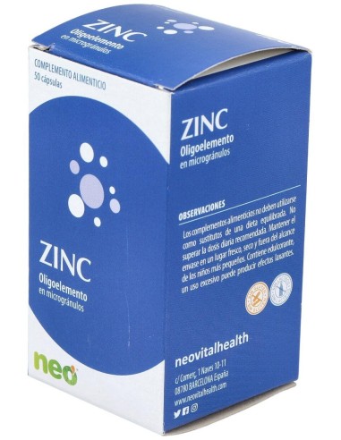 Zinc Microgranulos Neo 50Cap. de Neo