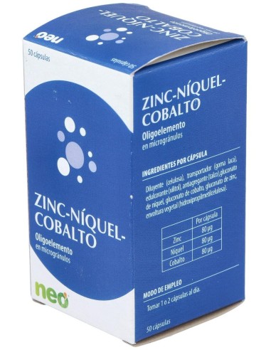 Zinc-Niquel-Cobalto Microgranulos Neo 50Cap. de Neo