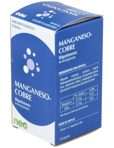 Manganeso-Cobre Microgranulos Neo 50Cap. de Neo