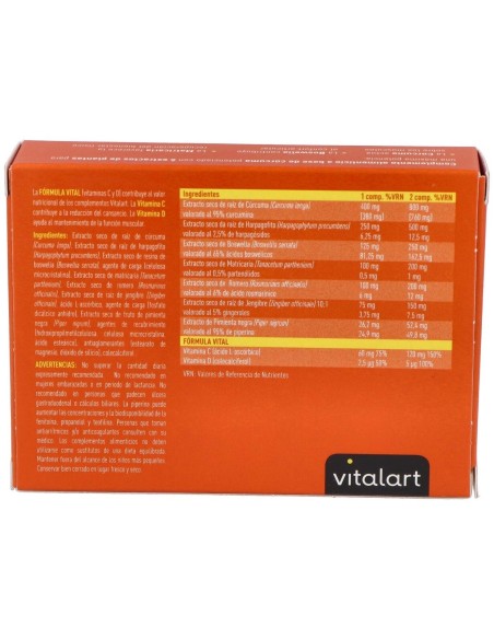 Vitalart Curcuma Complex 30 Comp de Vitalart