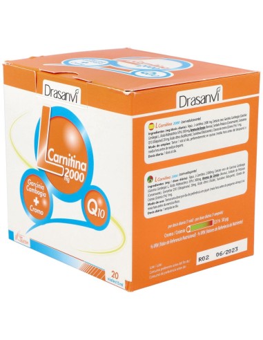 L-Carnitina 2000Mg. 20Viales de Drasanvi