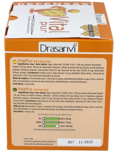 Vitalpur Defensas 20X15Ml Drasanvi