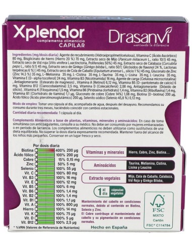 Xplendor Capilar 24Cap. de Drasanvi